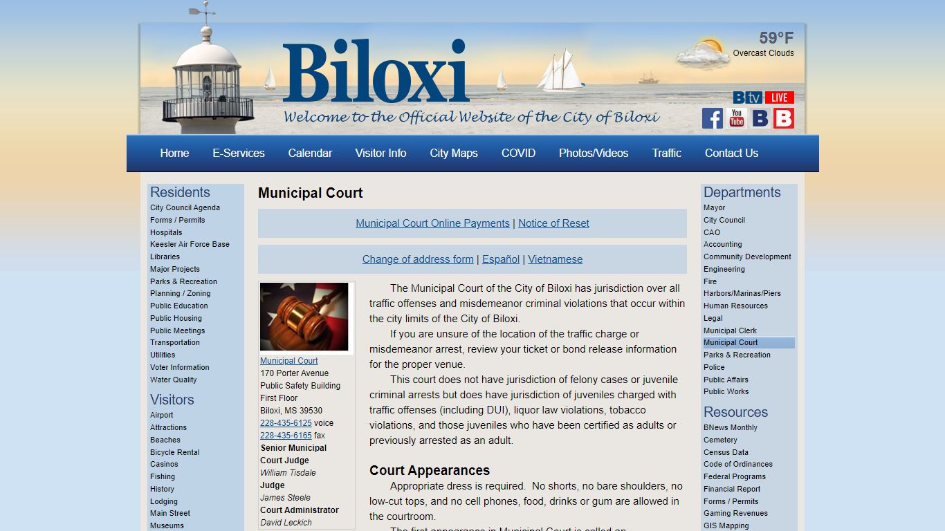 Municipal Court - Biloxi, Mississippi